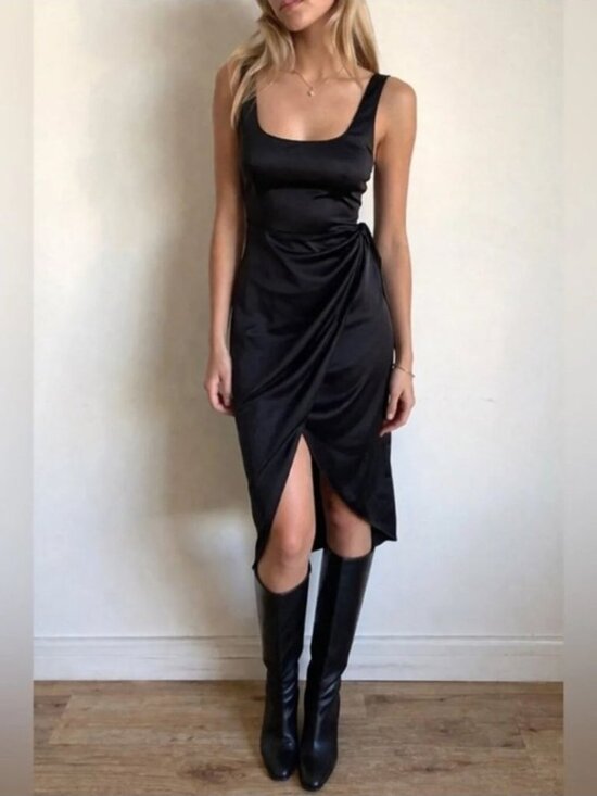we wore what strapless corset midi dress bebe Corset Midi Dress Embellished With Crystals by Swarovski